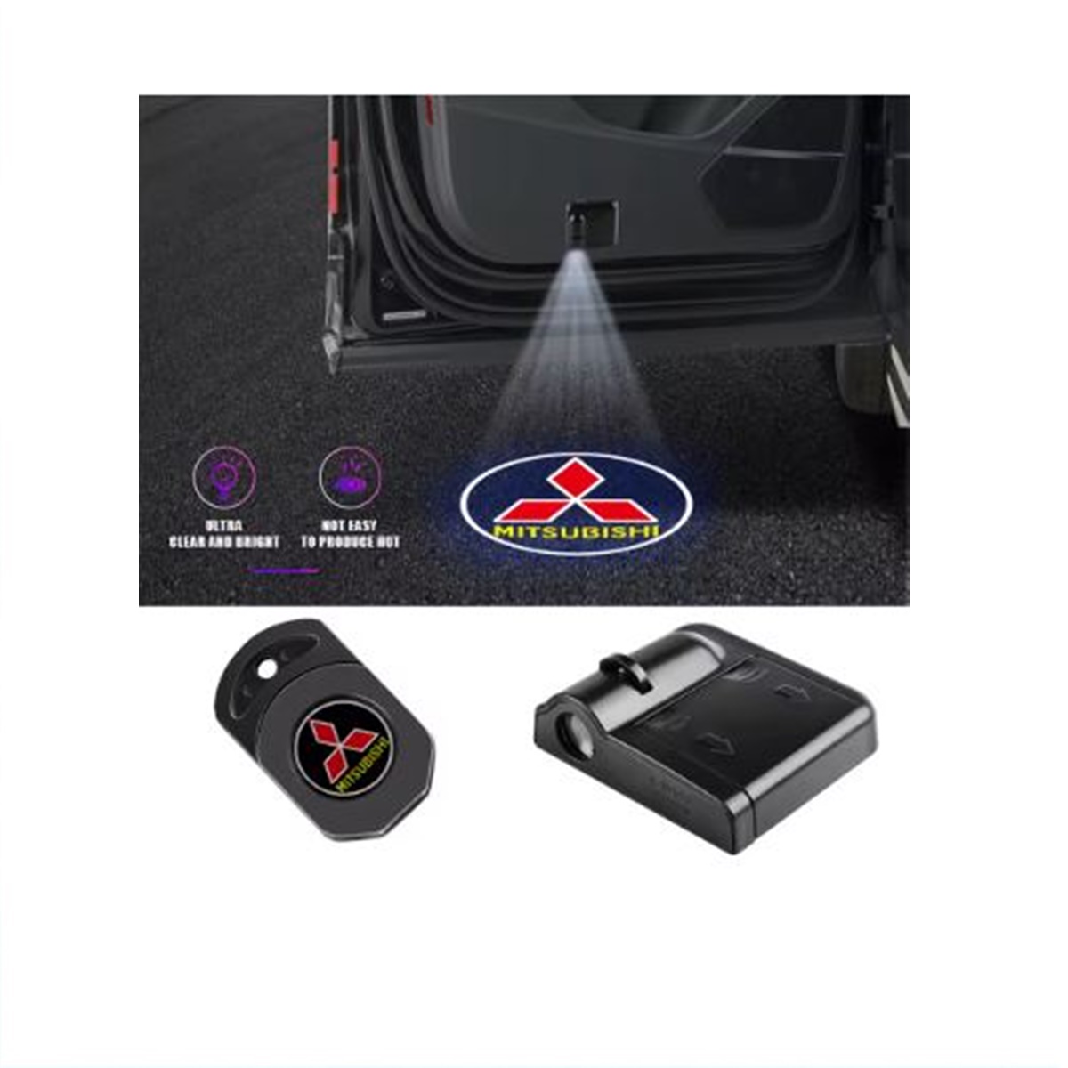 Proyector de insignia Mitsubishi Luces de cortesía a piso