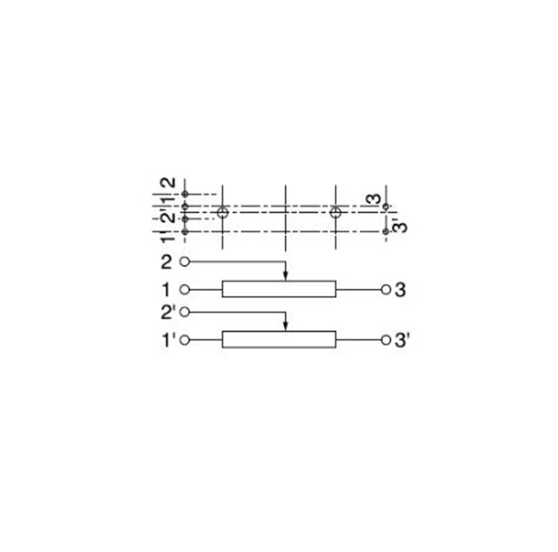 Fader 10KD,  B10K 7,5 cm  Behringer-Soundcraft-Mezclador  ,potenciómetro doble de 2 canales