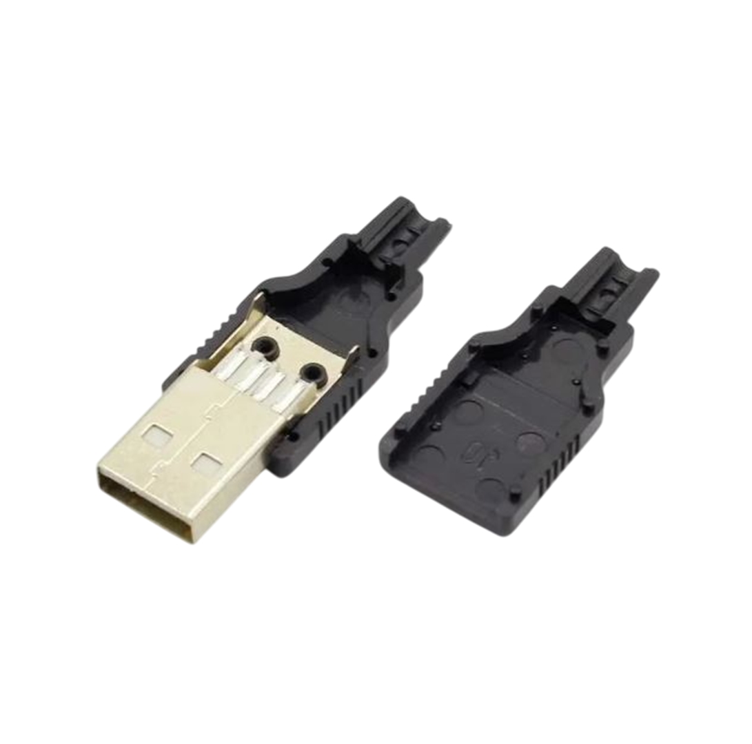 Conector Usb Tipo Macho Reparador Cable 4 Pin- Pack 3 Unidad
