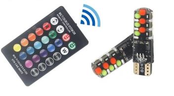 Ampolleta T10 RGB Control Remoto