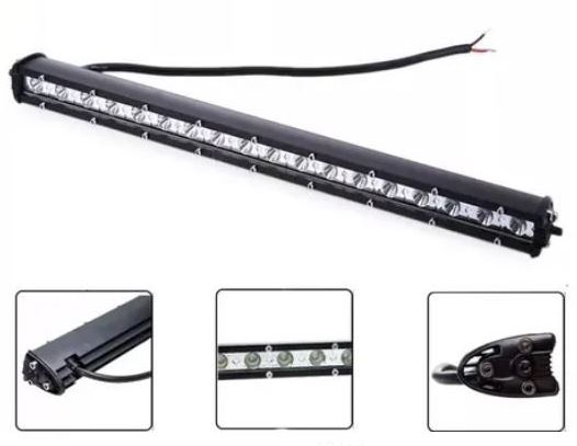 Barra Led neblineros  50 cm, 54w recta Slim 18 led