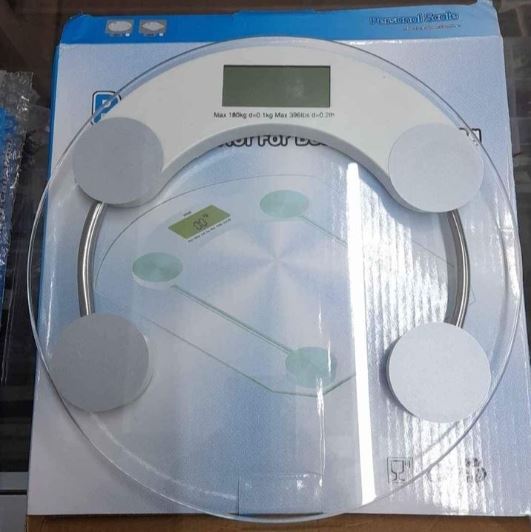 Balanza Pesa De Baño Digital Vidrio Templado 180 Kg