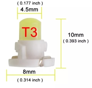 Ampolleta Automóvil para Tablero T3