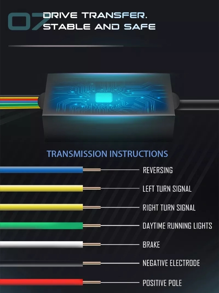Alerón Lip Maleta tipo fibra de carbono Universal Auto Led 7 Colores varias funciones