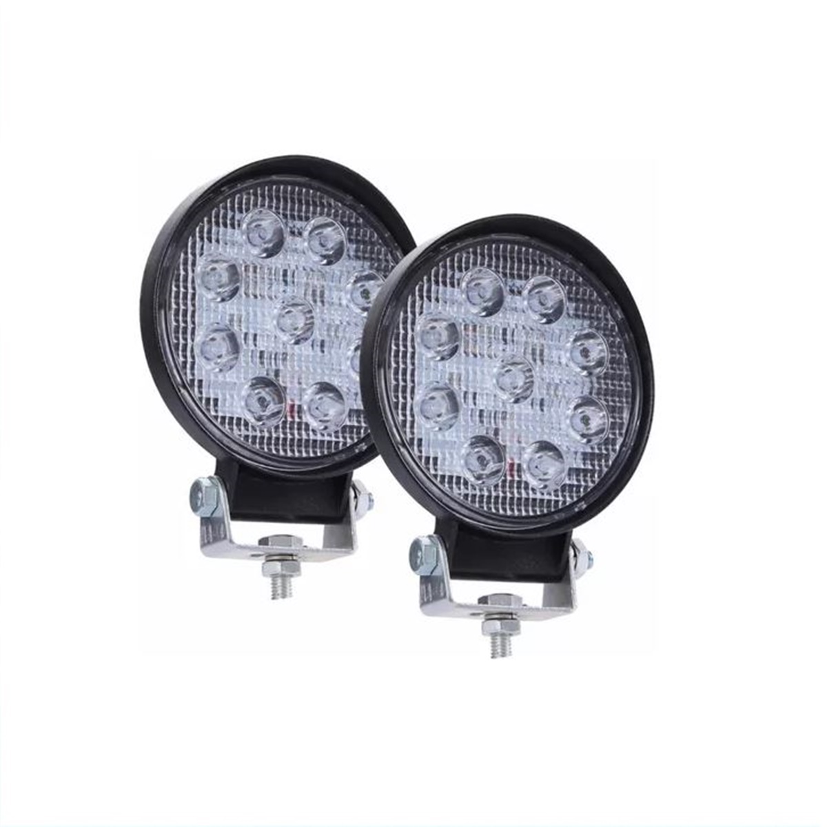 Neblinero Redondo 9 Led auto x 2 ,  54w totales