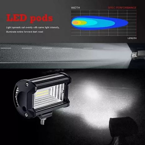 Neblineros de Barra Focos Led de 72w