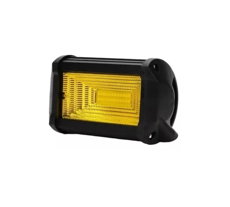 Neblineros Autos Luz Led Barra de  72w Amarilla x2