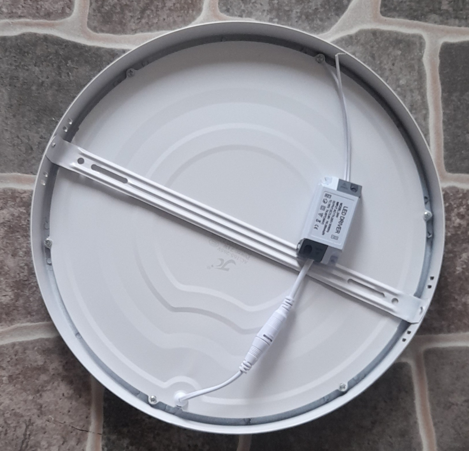 Foco Panel Plafón Led 18W  ,Sobrepuesto Redondo Luz Frio 6000k