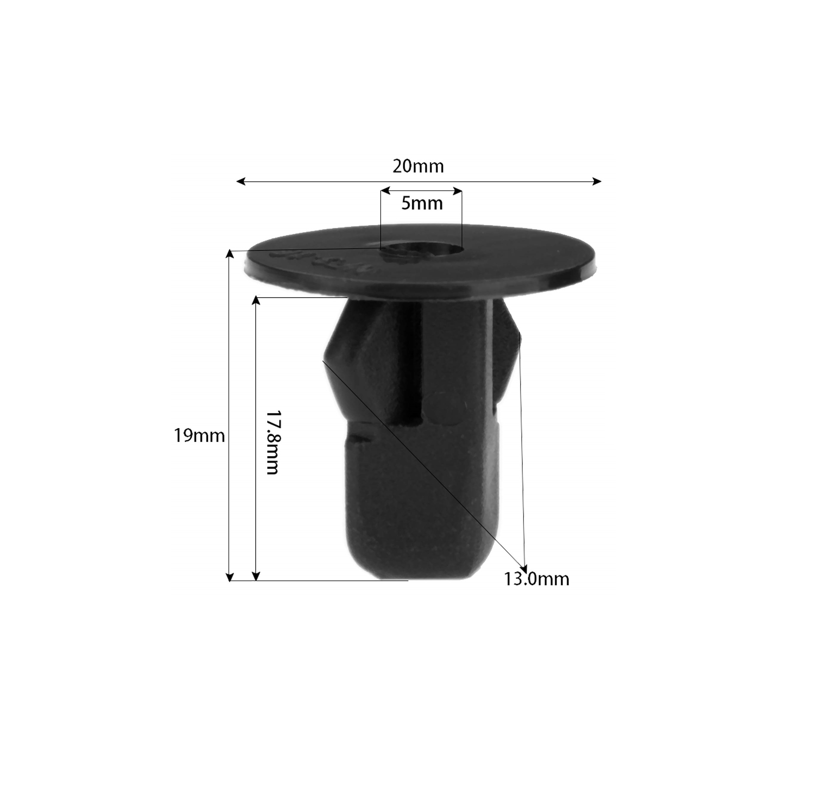 Clip Pernoblindaje P/N:90189-06013 parachoque toyota corolla 2008-2010 y otros